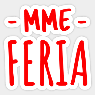 Madame Feria euskadi Sticker